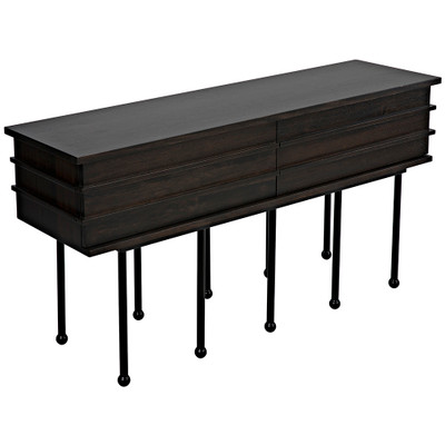 Noir Oliver Console - Ebony Walnut