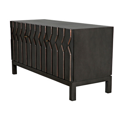 Noir Anubis Sideboard - Pale Rubbed