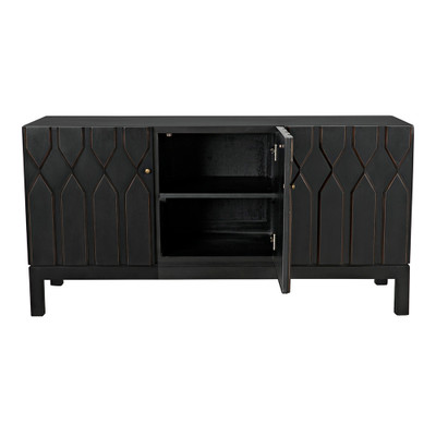 Noir Anubis Sideboard - Pale Rubbed