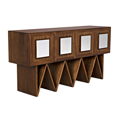 Noir Jean-Michel Sideboard - Dark Walnut With Mirror