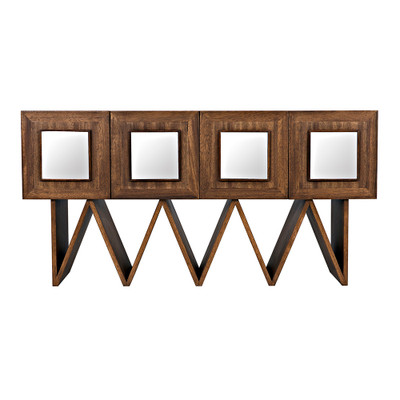 Noir Jean-Michel Sideboard - Dark Walnut With Mirror