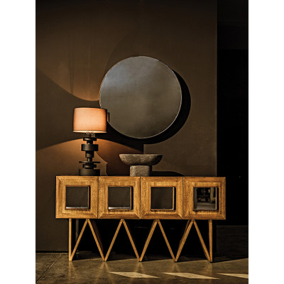 Noir Jean-Michel Sideboard - Dark Walnut With Mirror