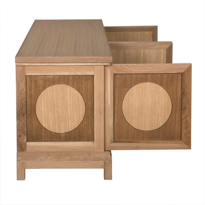 Noir Wellington 4 Door Sideboard - White Oak