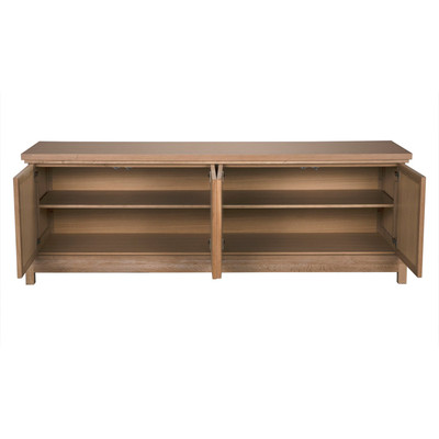 Noir Wellington 4 Door Sideboard - White Oak