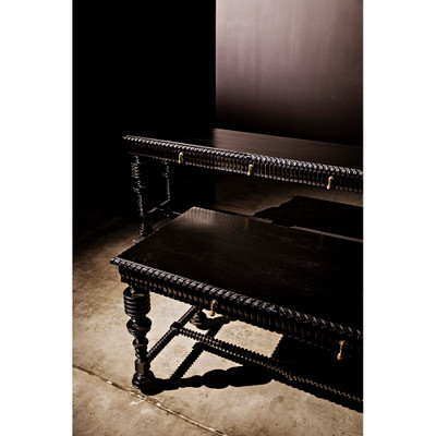 Noir Portuguese Desk - Small - Hand Rubbed Black