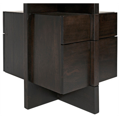 Noir Bridge Desk - Ebony Walnut