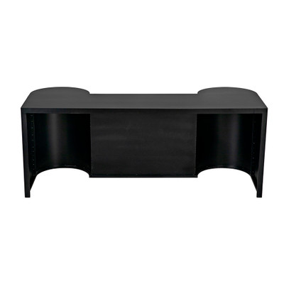 Noir Concierge Desk - Black Steel