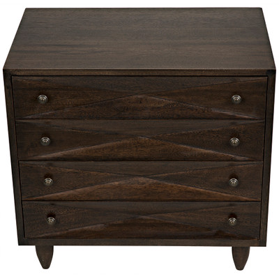 Noir Diamond Chest - Ebony Walnut