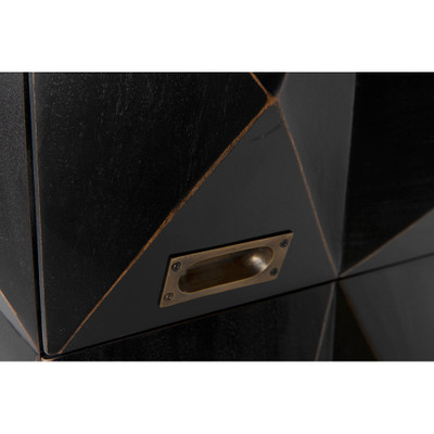 Noir Allegra Dresser - Hand Rubbed Black