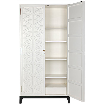 Noir Maharadscha Hutch - Solid White