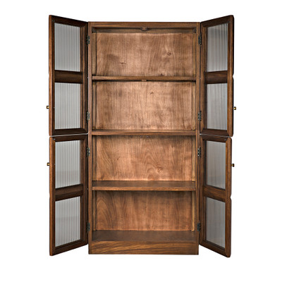 Noir Collins Hutch - Dark Walnut