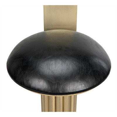 Noir Sedes Bar Stool - Steel With Brass Finish