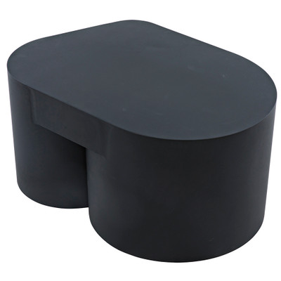 Noir Bain Coffee Table - Black Steel