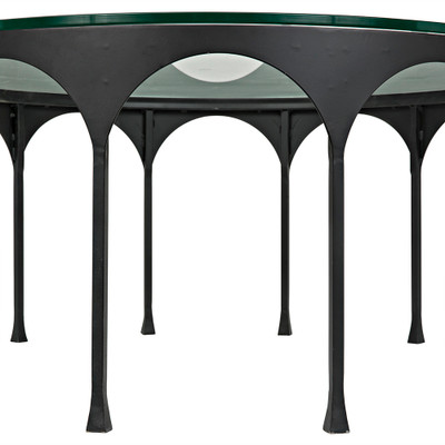 Noir Achille Coffee Table - Black Steel