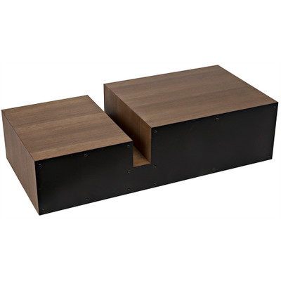 Noir Nido Coffee Table - Black Steel