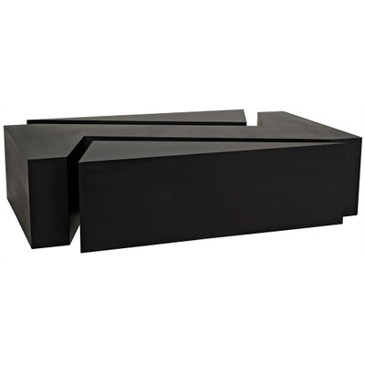 Noir Element Coffee Table - Black Steel