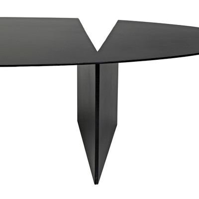 Noir Minerva Coffee Table - Black Steel