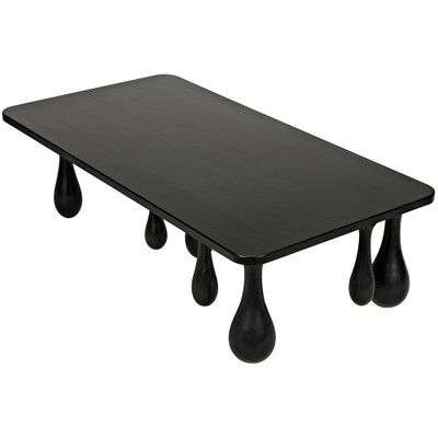 Noir Drop Coffee Table - Hand Rubbed Black