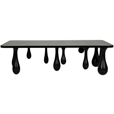 Noir Drop Coffee Table - Hand Rubbed Black