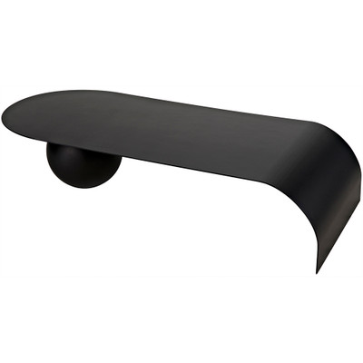 Noir Rosario Coffee Table - Black Steel