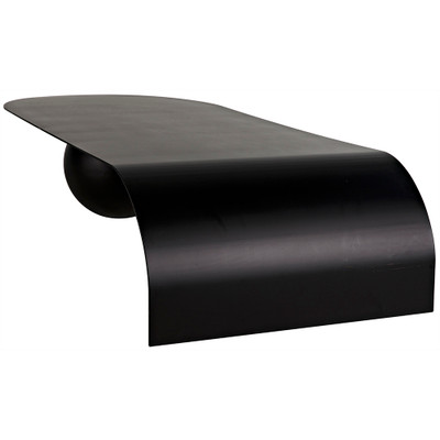 Noir Rosario Coffee Table - Black Steel