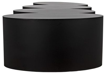 Noir Semyon Coffee Table - Black Steel