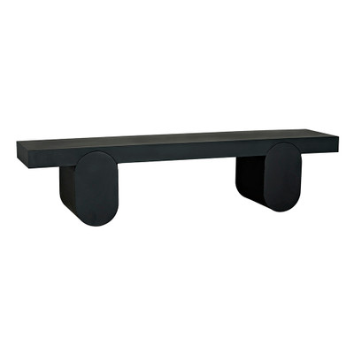 Noir Evora Coffee Table - Black Metal