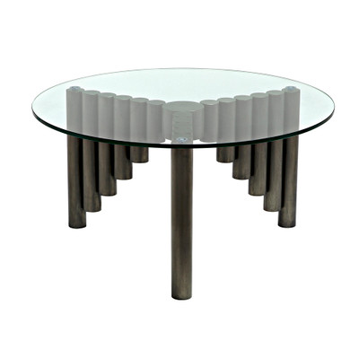 Noir Organum Coffee Table - Gun Metal Finish