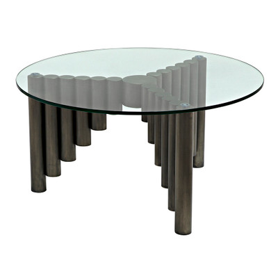 Noir Organum Coffee Table - Gun Metal Finish