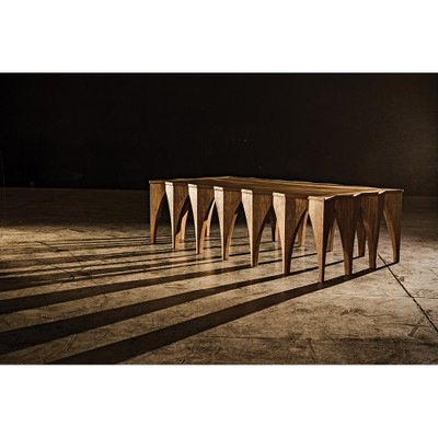 Noir Zelenko Coffee Table - Dark Walnut