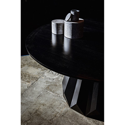 Noir Brosche Dining Table - Hand Rubbed Black