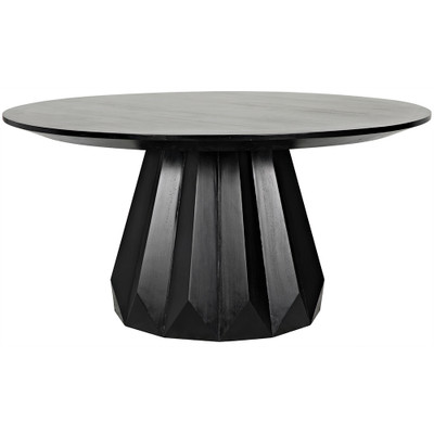 Noir Brosche Dining Table - Hand Rubbed Black