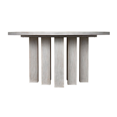 Noir Resistance Dining Table - White Wash