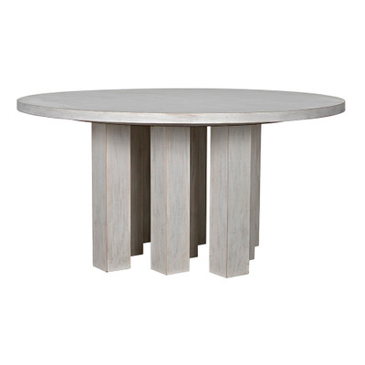 Noir Resistance Dining Table - White Wash