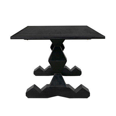 Noir Madeira Dining Table - Hand Rubbed Black