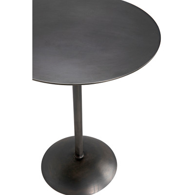 Noir Felix Side Table - Gun Metal Finish