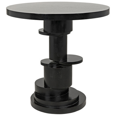 Noir Hugo Side Table - Hand Rubbed Black