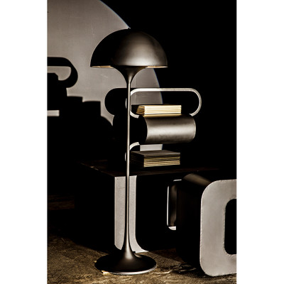 Noir Nada Side Table - Black Steel