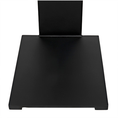 Noir Ledge All Metal Side Table - Black Steel