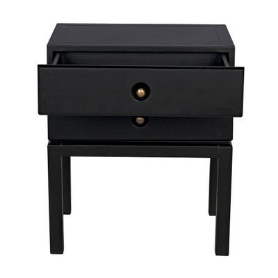 Noir Andras Side Table - Black