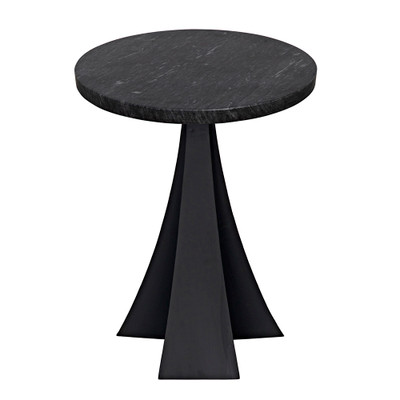 Noir Hortensia Side Table - Matte Black