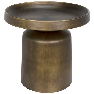 Noir Lee Side Table - Aged Brass