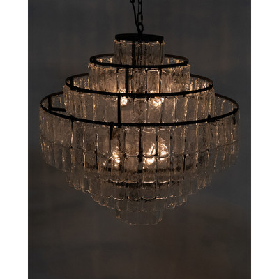 Noir Satellite Chandelier - Black Steel