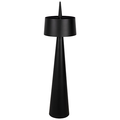 Noir Moray Floor Lamp - Black Steel