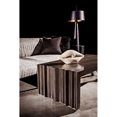 Noir Moray Floor Lamp - Black Steel