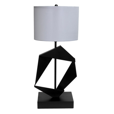 Noir Timothy Table Lamp With Shade