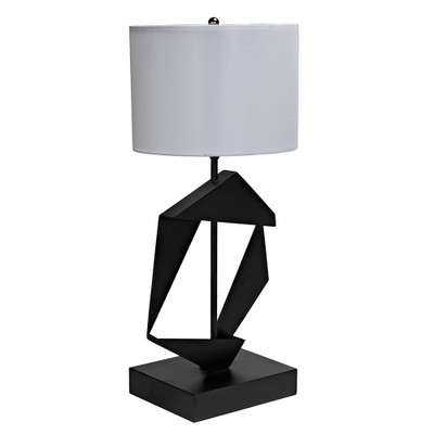 Noir Timothy Table Lamp With Shade