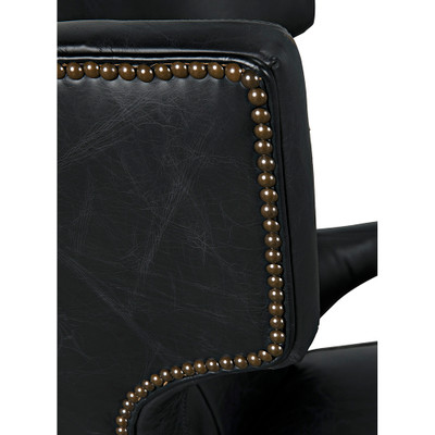 Noir Heracles Chair - Leather