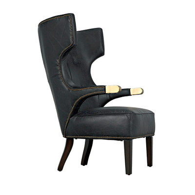 Noir Heracles Chair - Leather