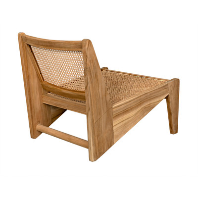 Noir Udine Chair With Caning - Teak